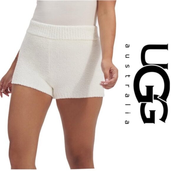 UGG Other - Ugg | White Finola Shorts Cozy Sherpa Bottoms | Size Extra Large